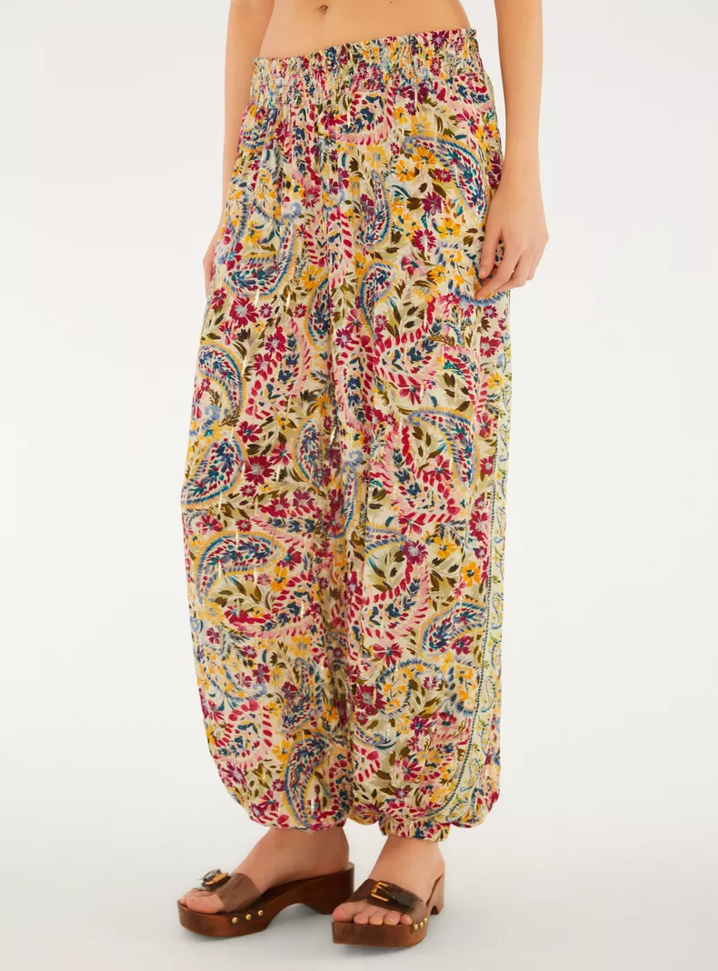 Pantalón Estampado Paisley Bloom Floral