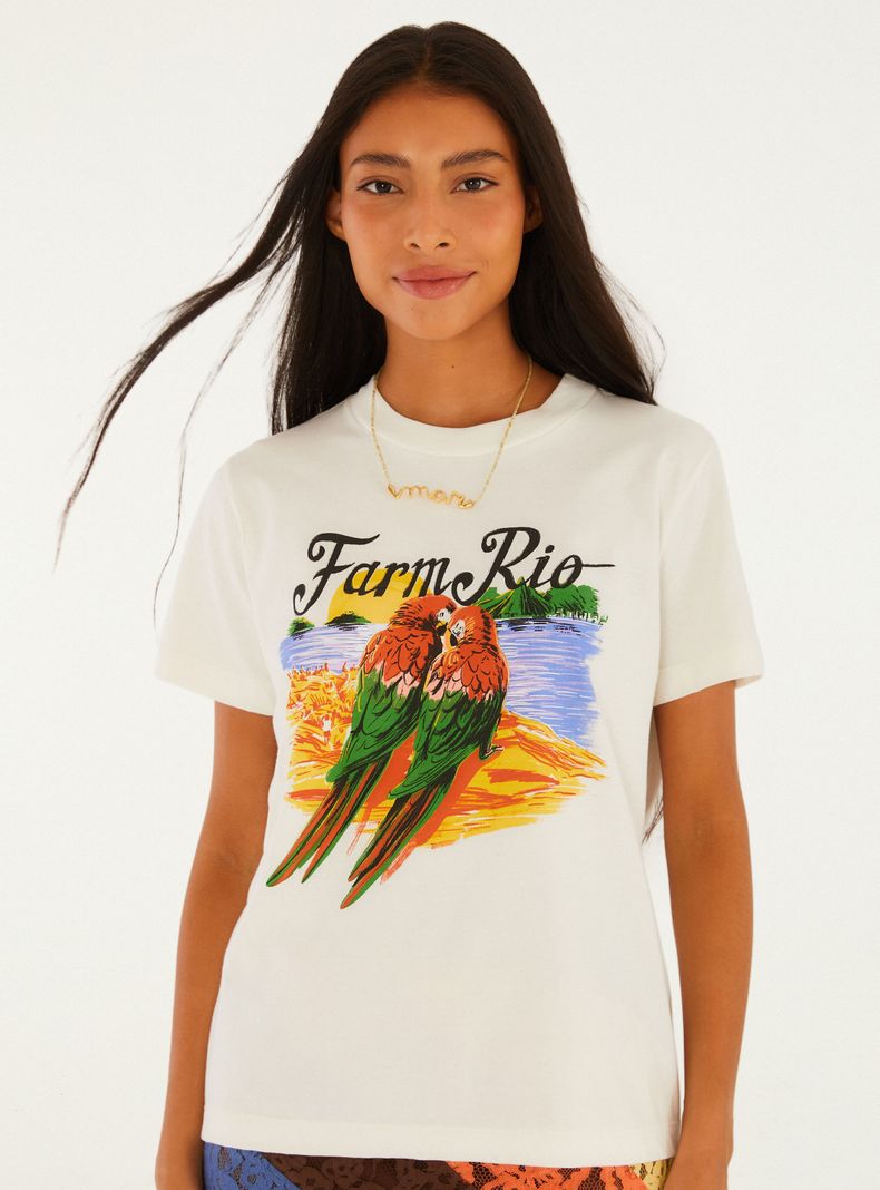 Polera Estampado Amor de Ave