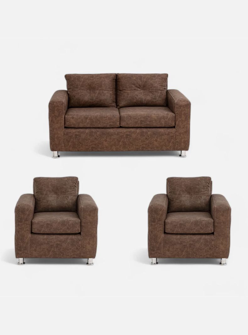 Juego Living George 211 Cuero Auris