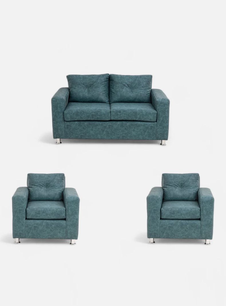 Juego Living George 211 Cuero Auris