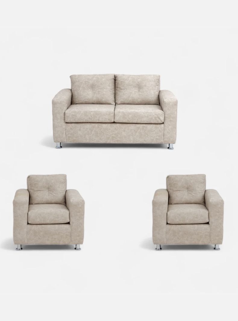 Juego Living George 211 Cuero Auris