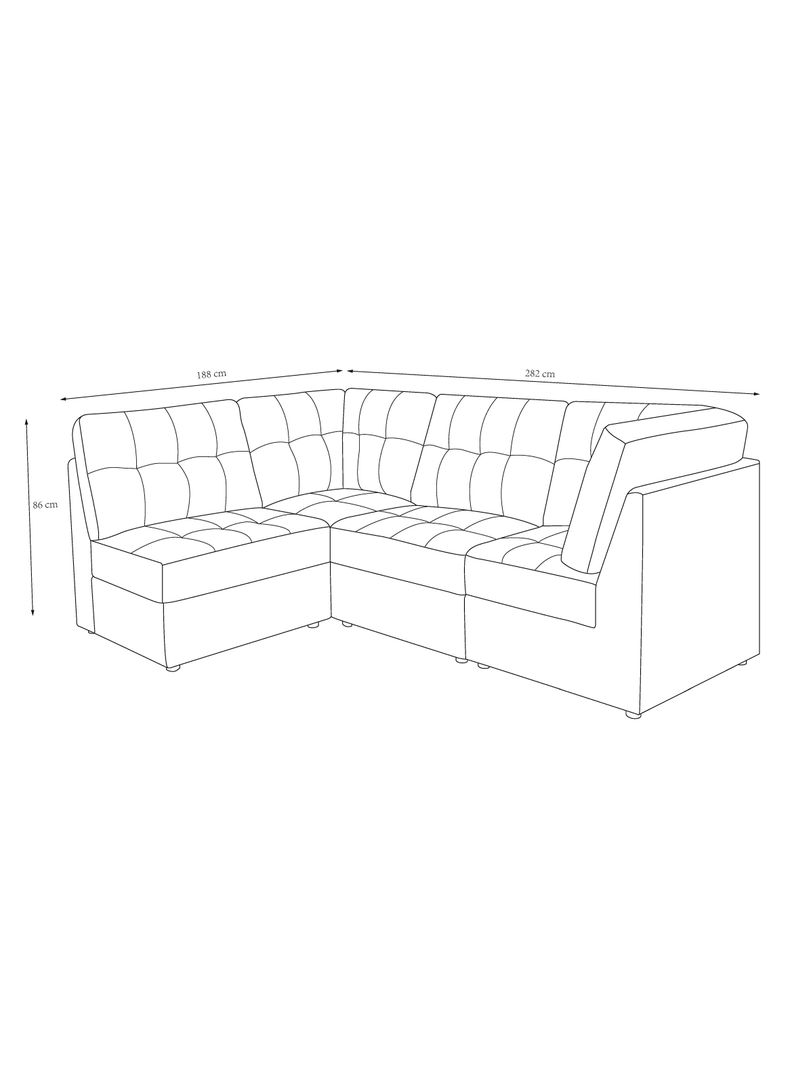 Seccional Modular Loft Tela-2