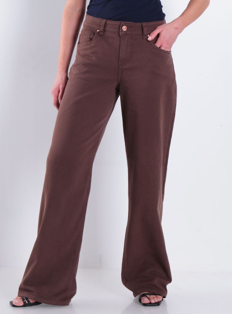 Jeans Wide Leg Tiro Alto Jch