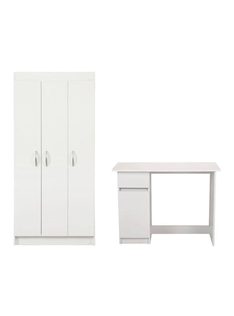 Clóset 3P + Escritorio 1 Cajón 1 Puerta