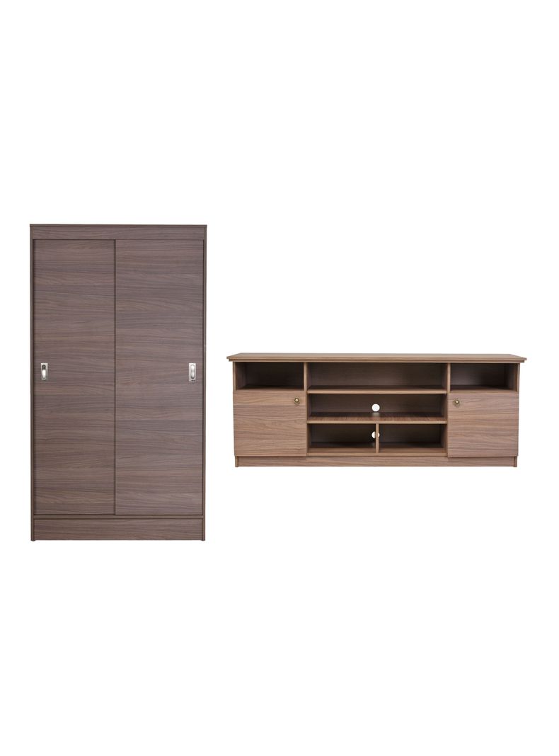 Clóset Caburga + Rack Atentas Walnut