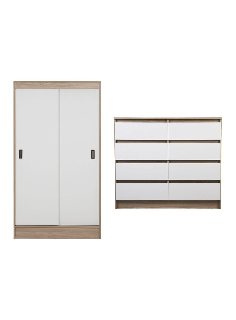 Clóset Caburga + Cómoda Austria Bicolor