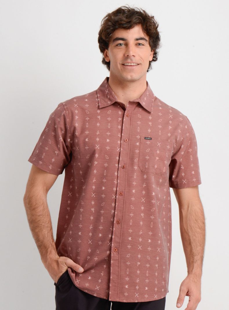 Camisa Regular Manga Corta