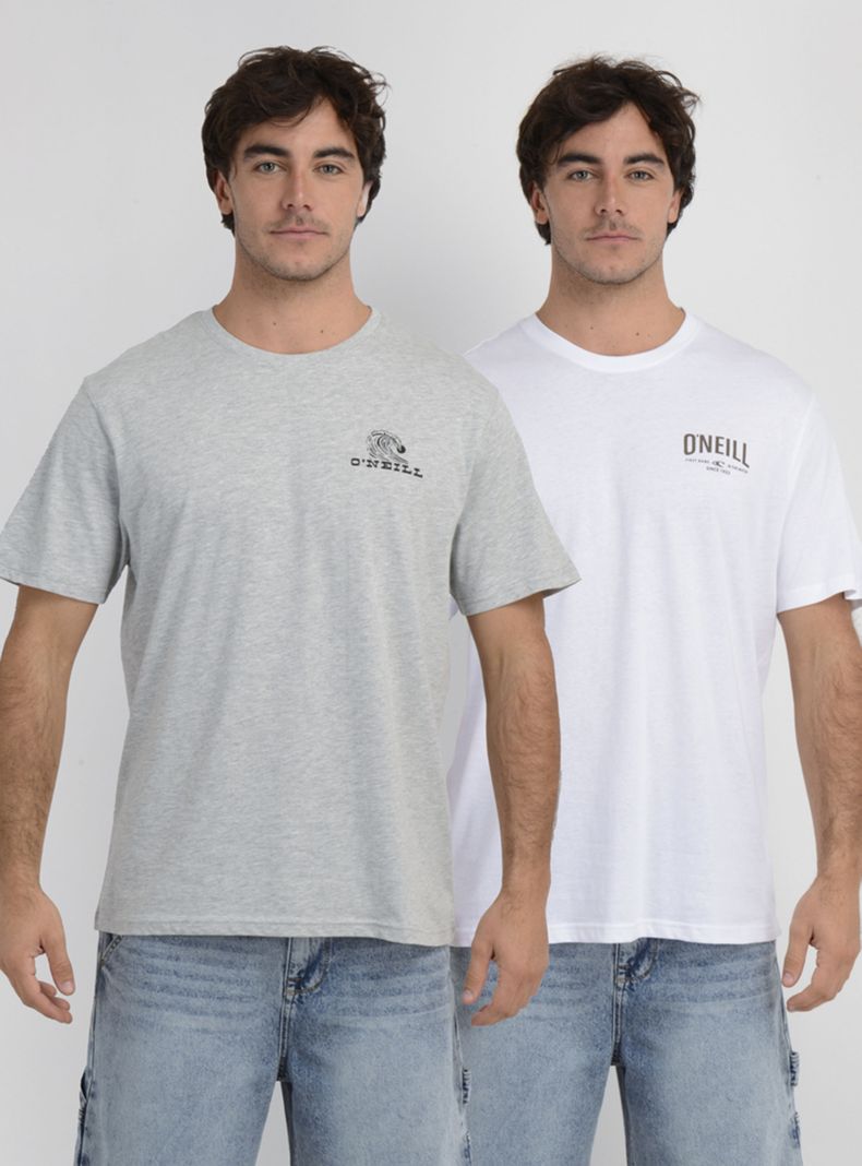 Pack 2 Poleras Estampado Manga Corta