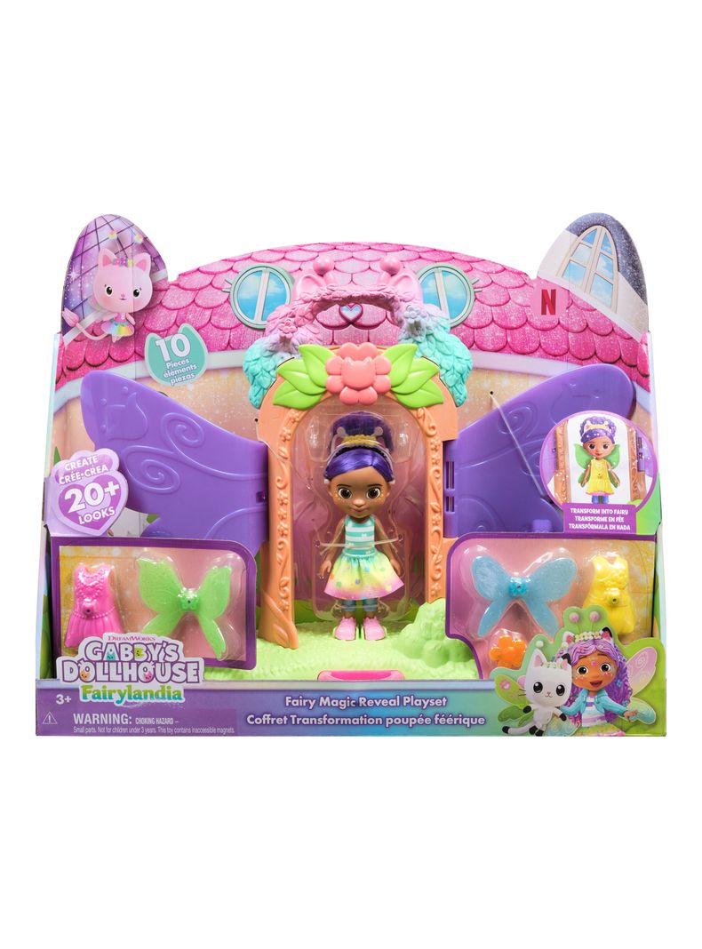 Set de Juego Revelación de Magia Hadas con Muñeca Gabby 15cm