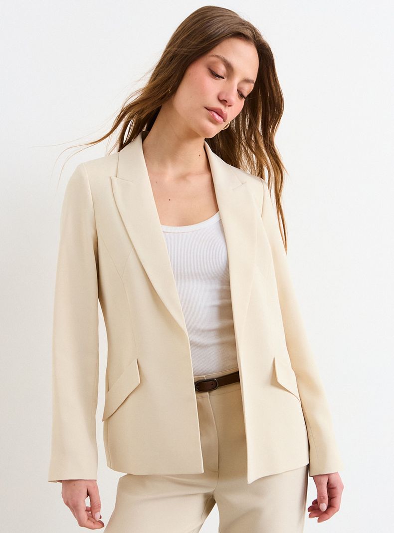 Blazer Liso Manga Larga V