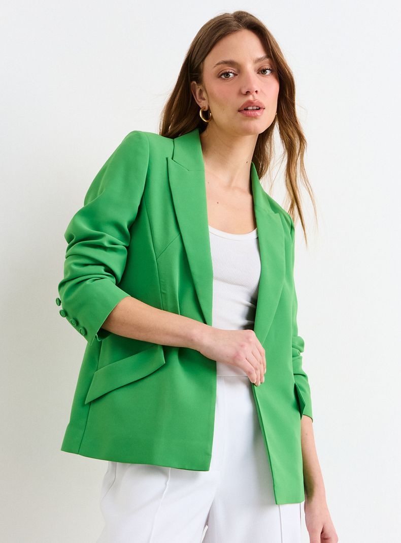 Blazer Liso con Mangas