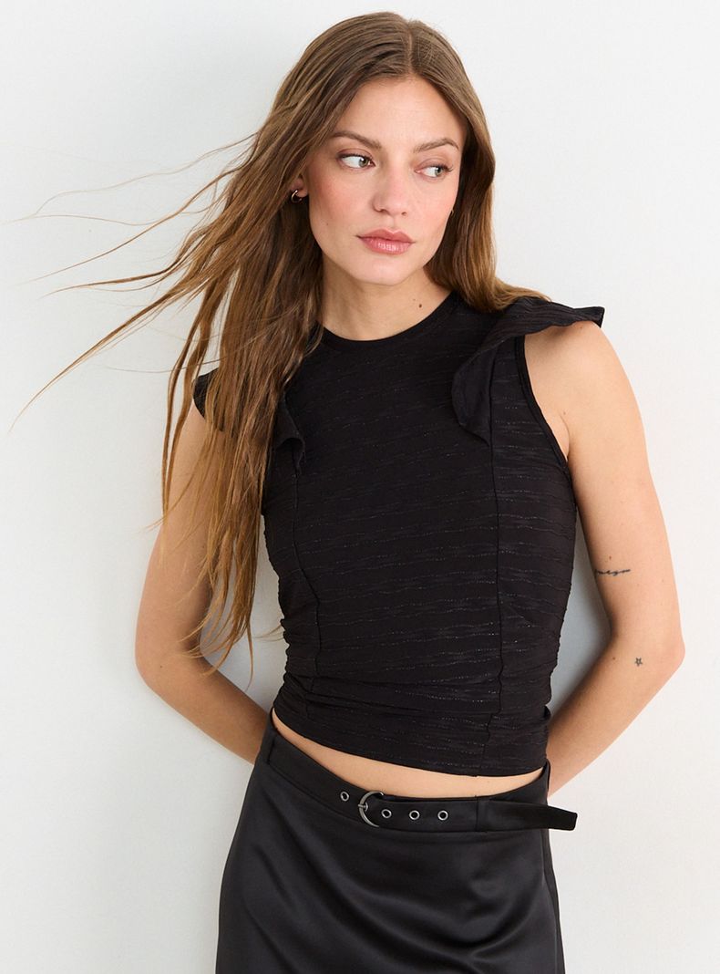 Polera Estampada sin Manga