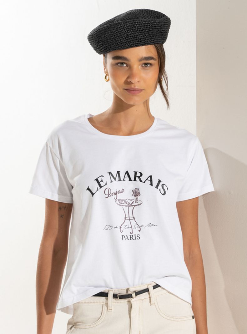 Polera Le Marais Grafito