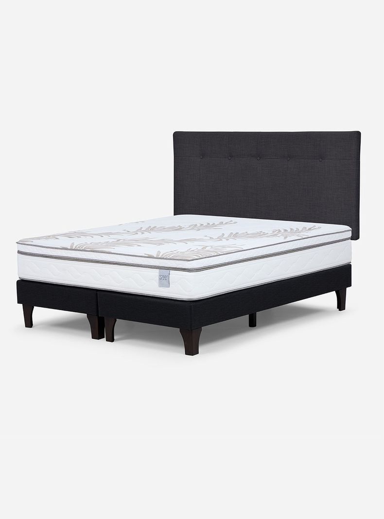 Cama 2 Plazas Neo Plus 1.50x2.00 BD + Respaldo N Bennet G