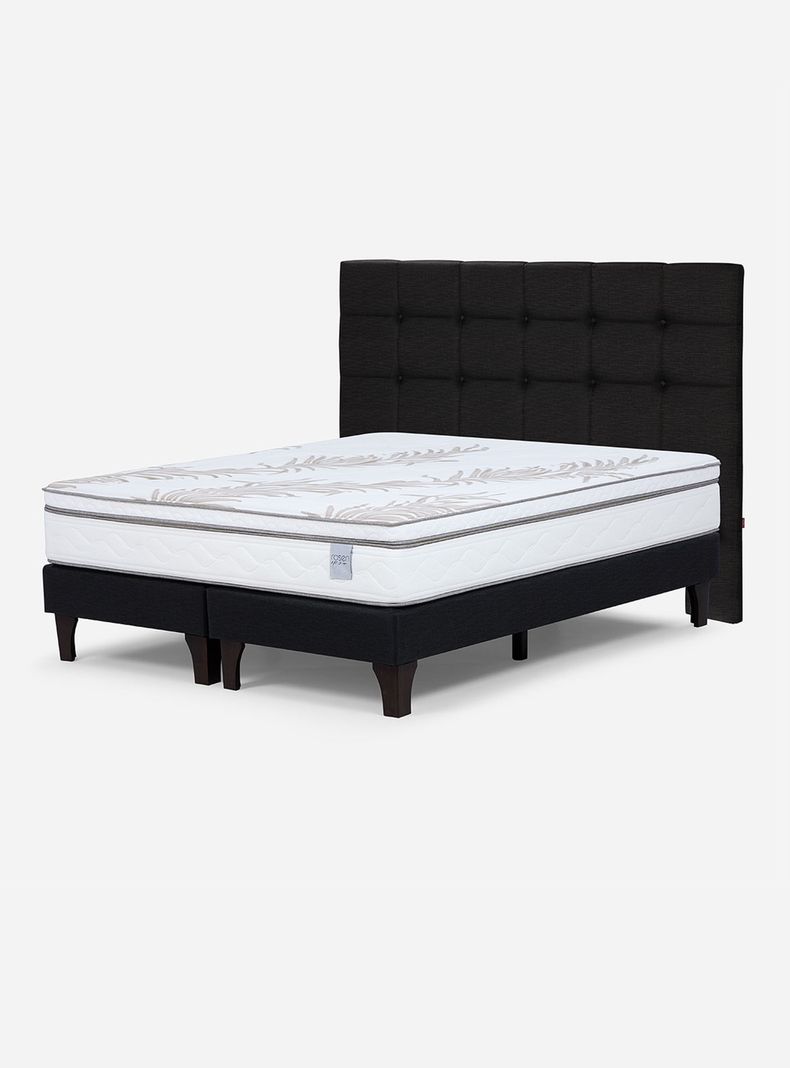Cama Europea King Neo Plus 1.80x2.00 R Issey Grafito