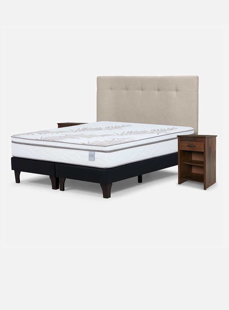 Cama Europea 2 Plazas Neo Plus 1.50x2.00 BD N Bennet N