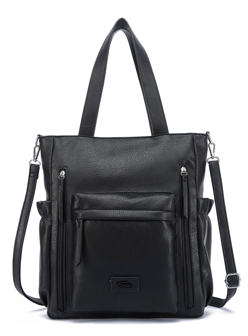 Cartera de Hombro Minimalista Bleuet Negro
