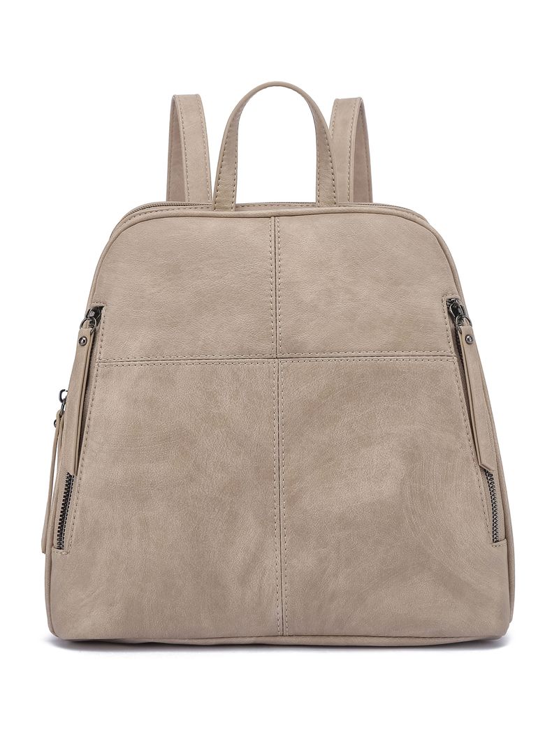 Mochila Urbana Minimalista Coquelicot Beige