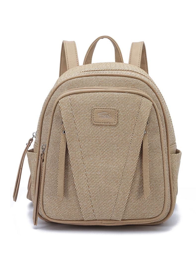 Mochila Urbana Bicolor Honesty Beige