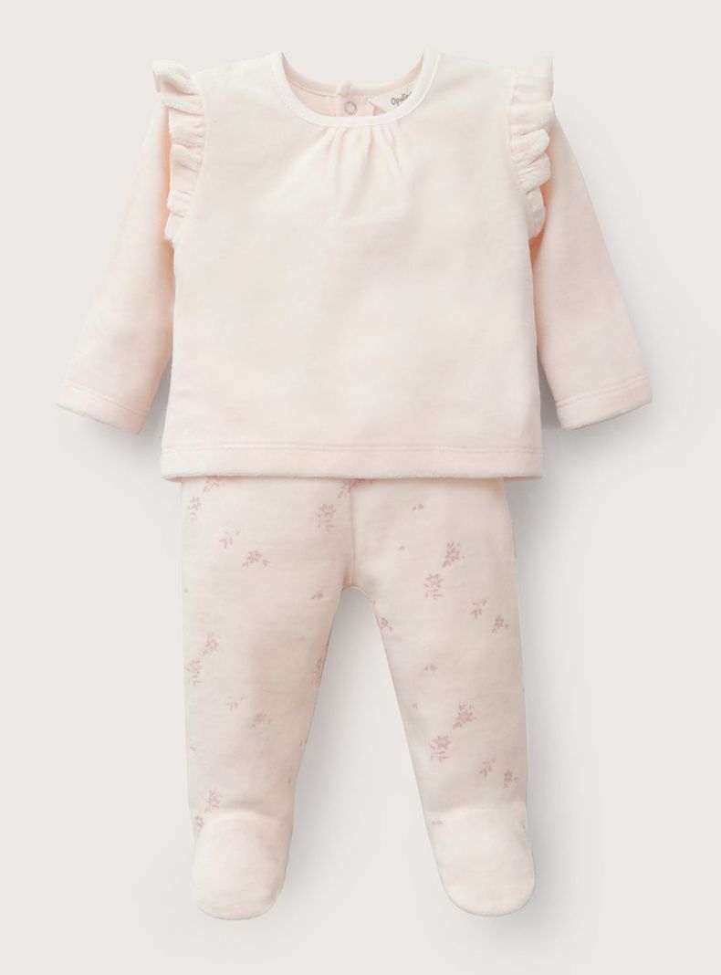 Conjunto Clemente Vuelitos en Hombro y Estampado Floral Niña