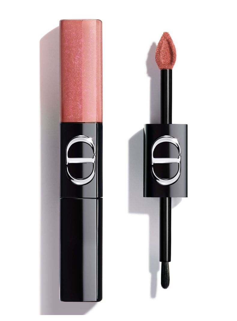 Labial Líquido Rouge Dior Sequin Liquid Duo Tono 100 Sweet Nude Edición Limitada