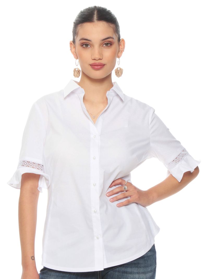 Blusa Aplicación en Manga con Rib en los Costados