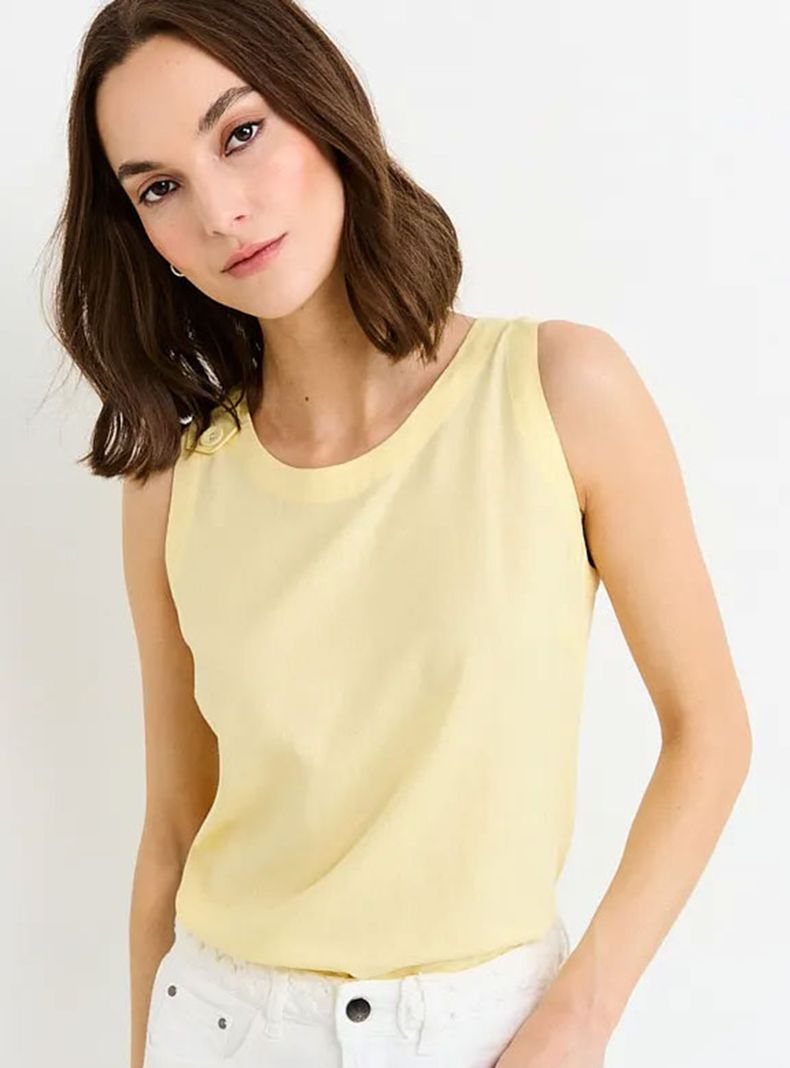 Blusa Lino con Botón