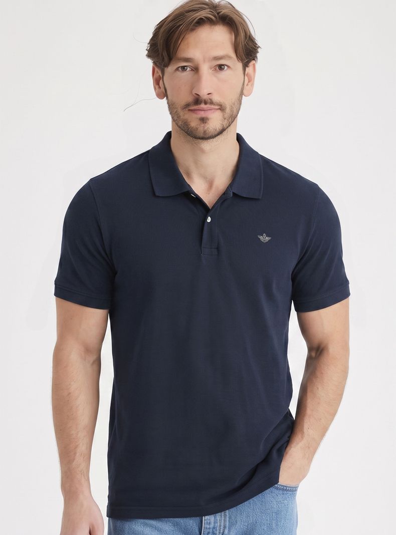 Polera Manga Corta Polo Pique Botones