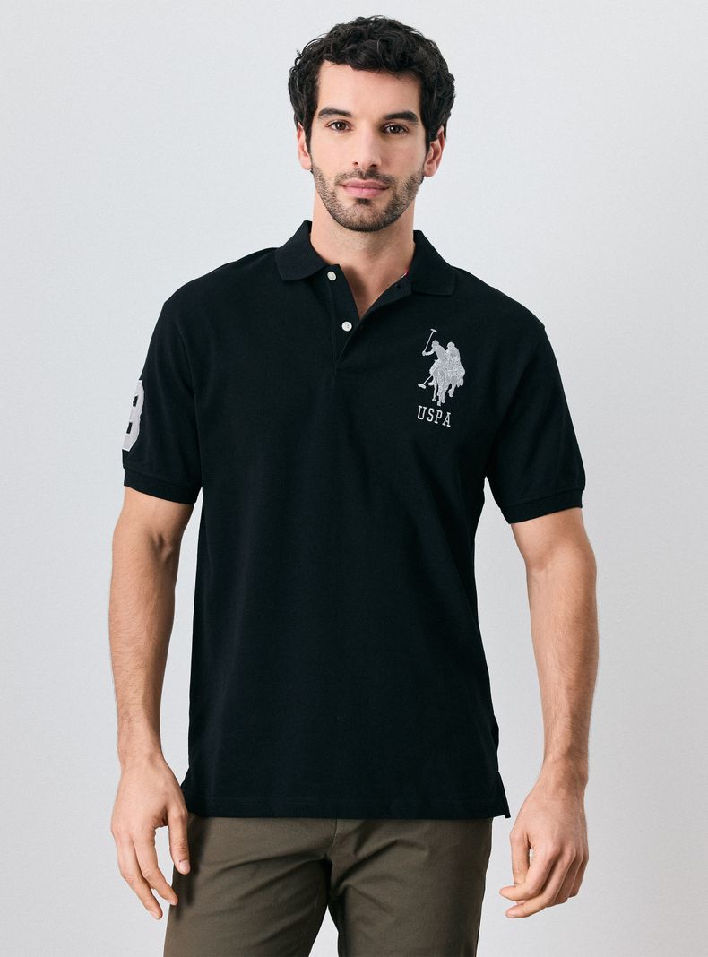 Polera Piqué Manga Corta Big Logo
