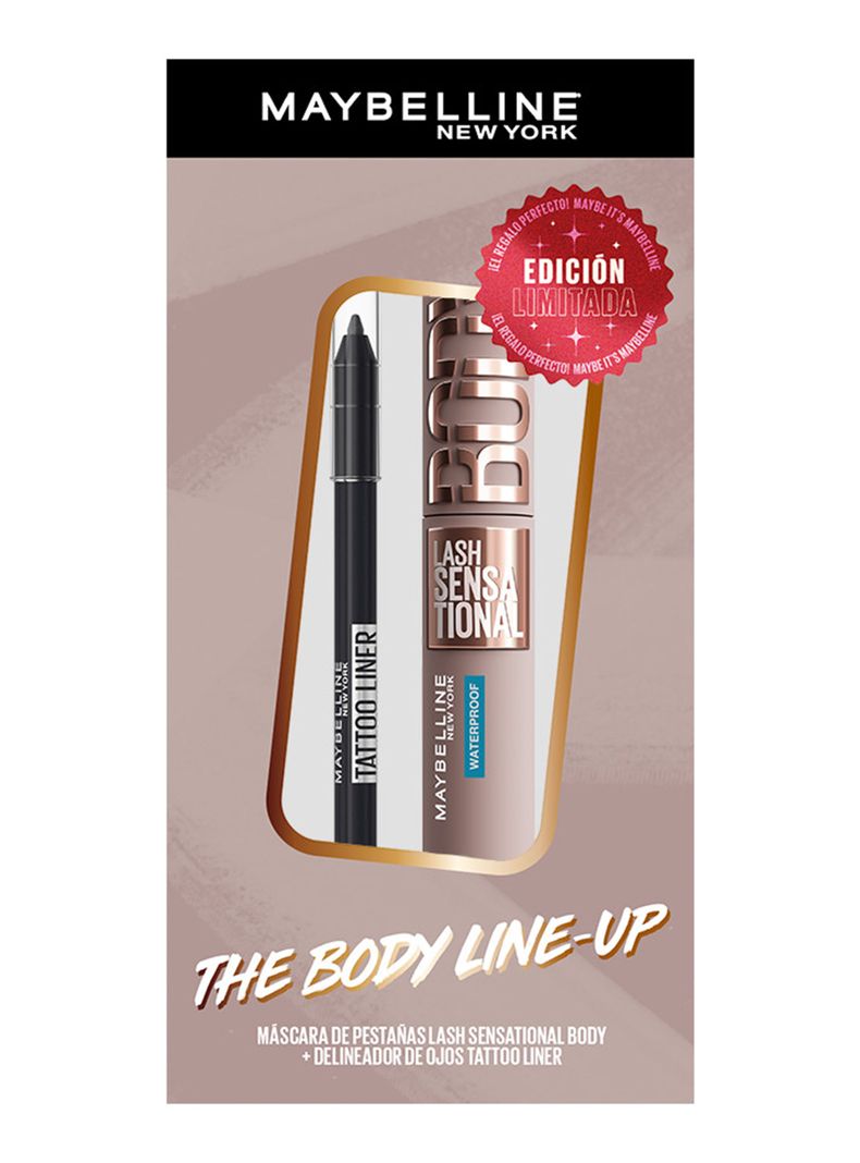 Set de Belleza Máscara de Pestañas Body + Tatoo Liner