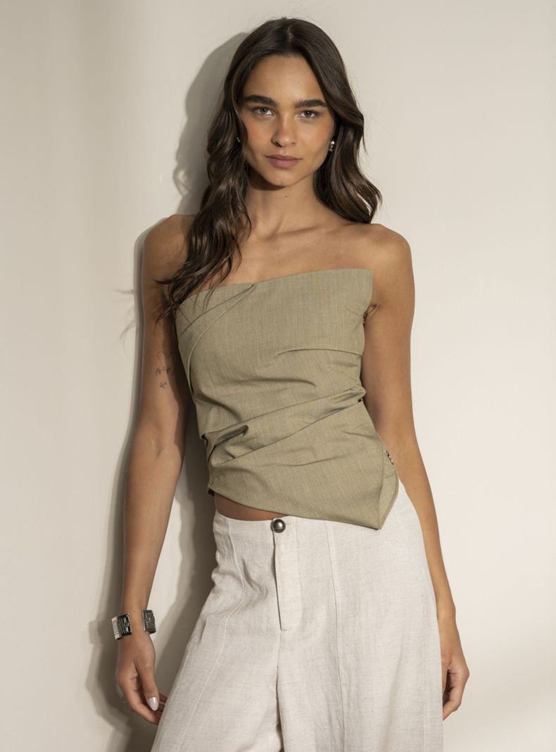 Strapless Delfina Verde