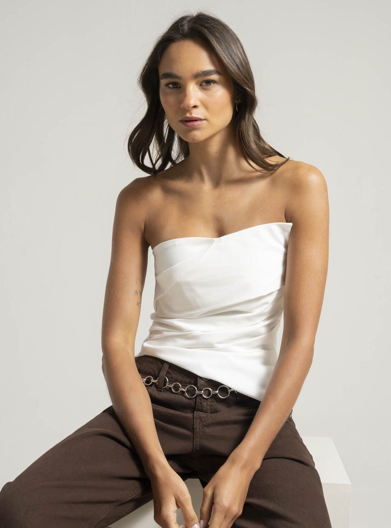 Strapless Delfina Blanco