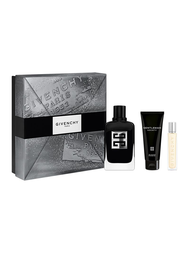 Set de Perfume Gentleman Society EDP Hombre 100 ml + Shower Gel 75ml + Travel Size 12 ml