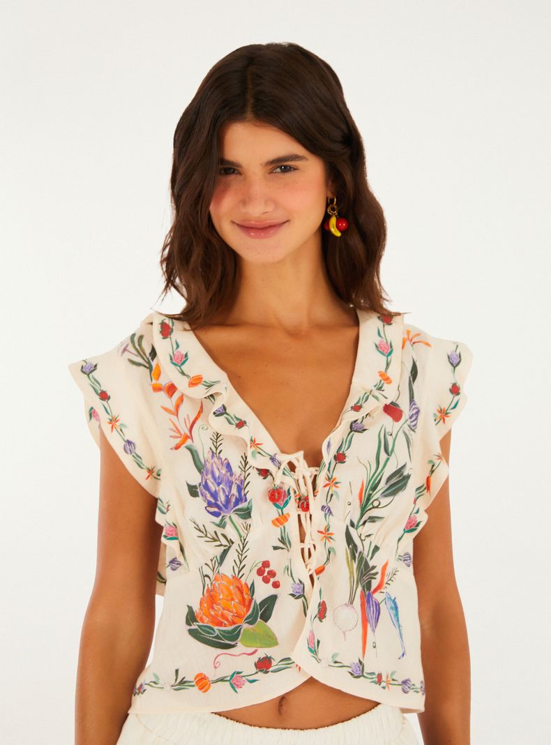 Blusa Amarras Estampado Floral