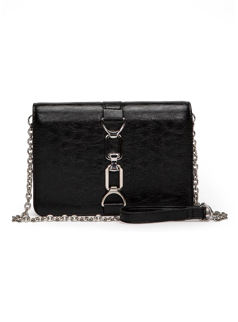 Cartera de Fiesta Clutch Sintético Negro