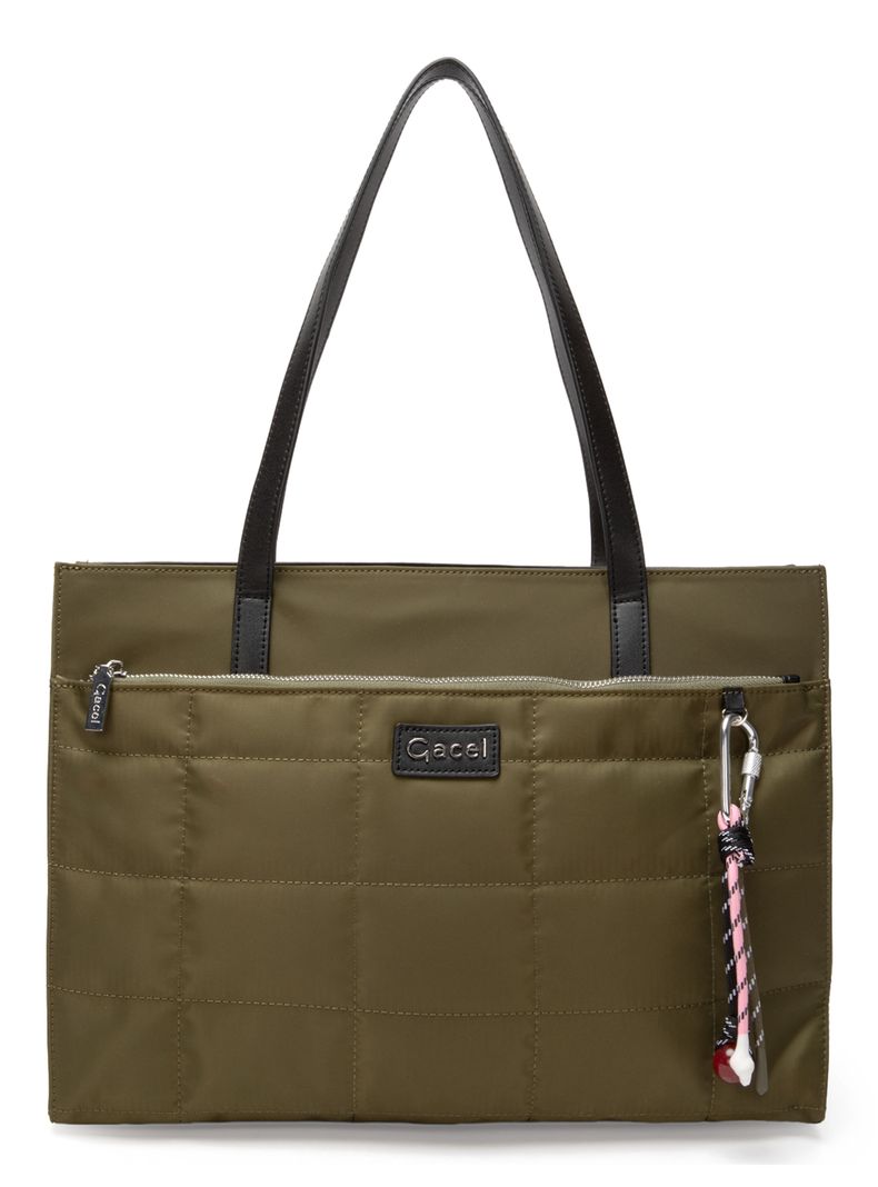 Cartera Shopping Notebook 13 '' Textil Olivo