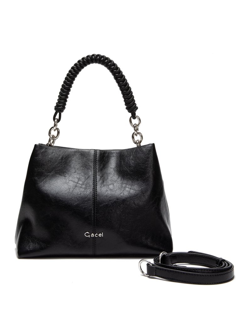 Cartera Bandolera Sintético Negro