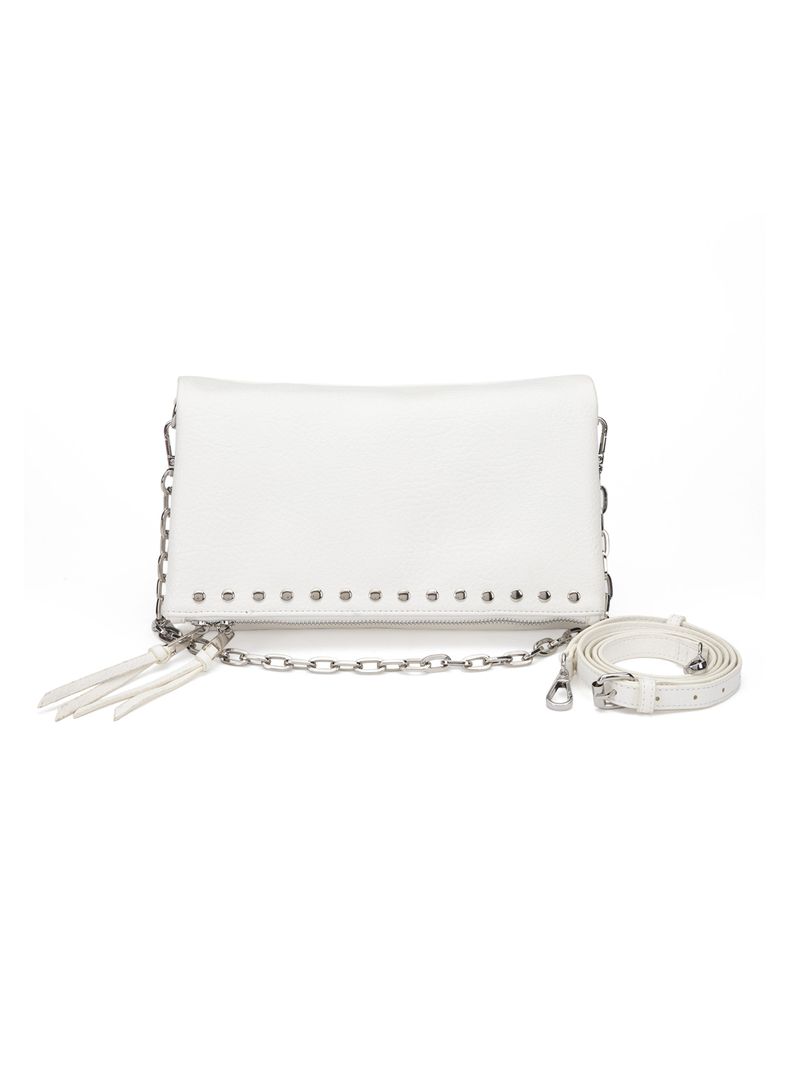 Cartera Bandolera Sintético Blanco Grande