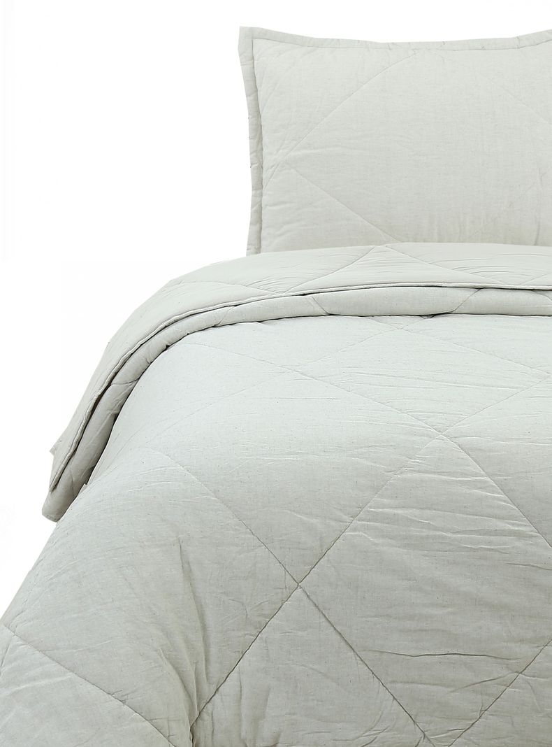 Quilt Rombos Lino Súper King-0
