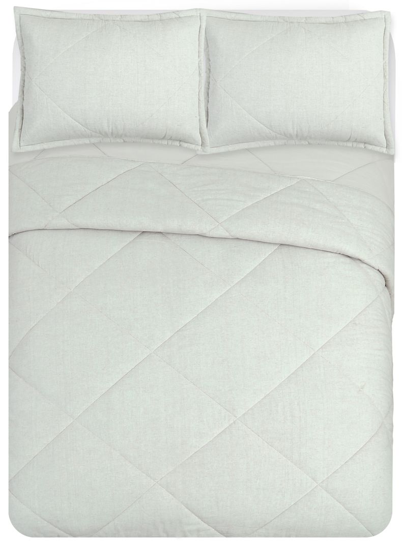 Quilt Rombos Lino Súper King-3
