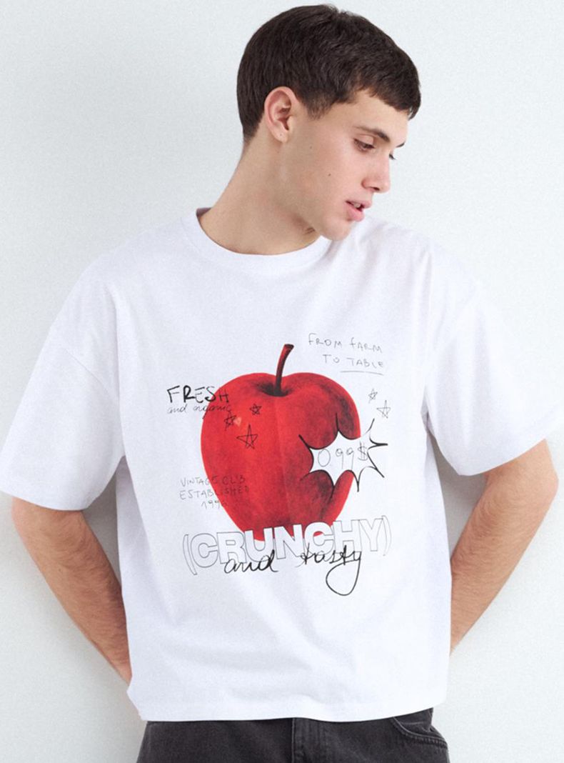 Polera Estampada Fruta Manga Corta