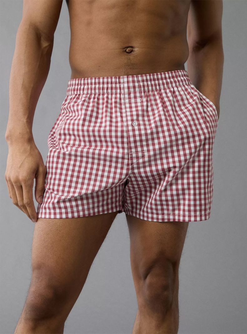 Short AE Bóxer Clásico de Popelina con Bolsillo para Hombre