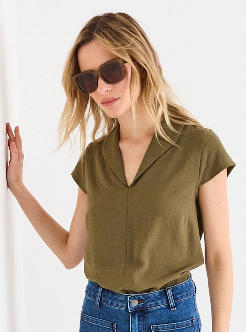 Blusa Lisa y Cuello