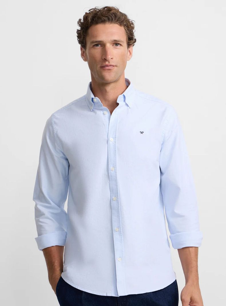 Camisa Manga Larga Algodón Abotonada