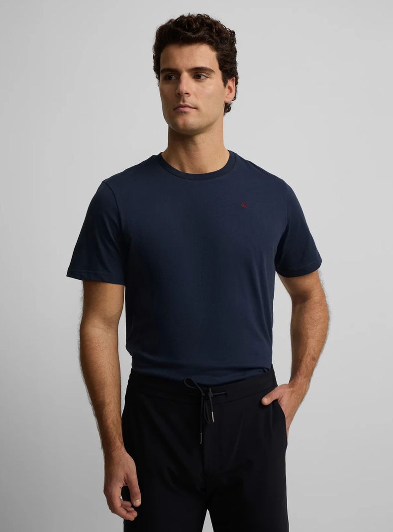 Polera Manga Corta Lisa Algodón