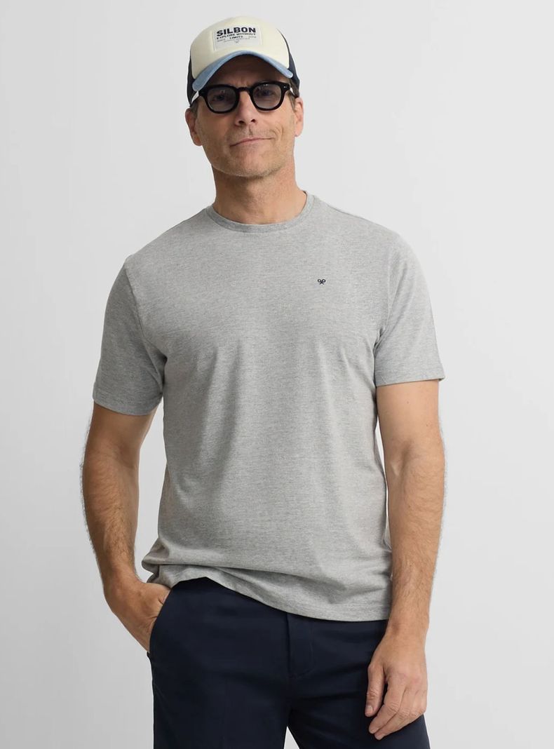 Polera Lisa Manga Corta Algodón