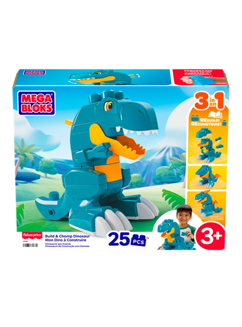 Bloques Dinosaurio Arma y Ataca 3 en 1