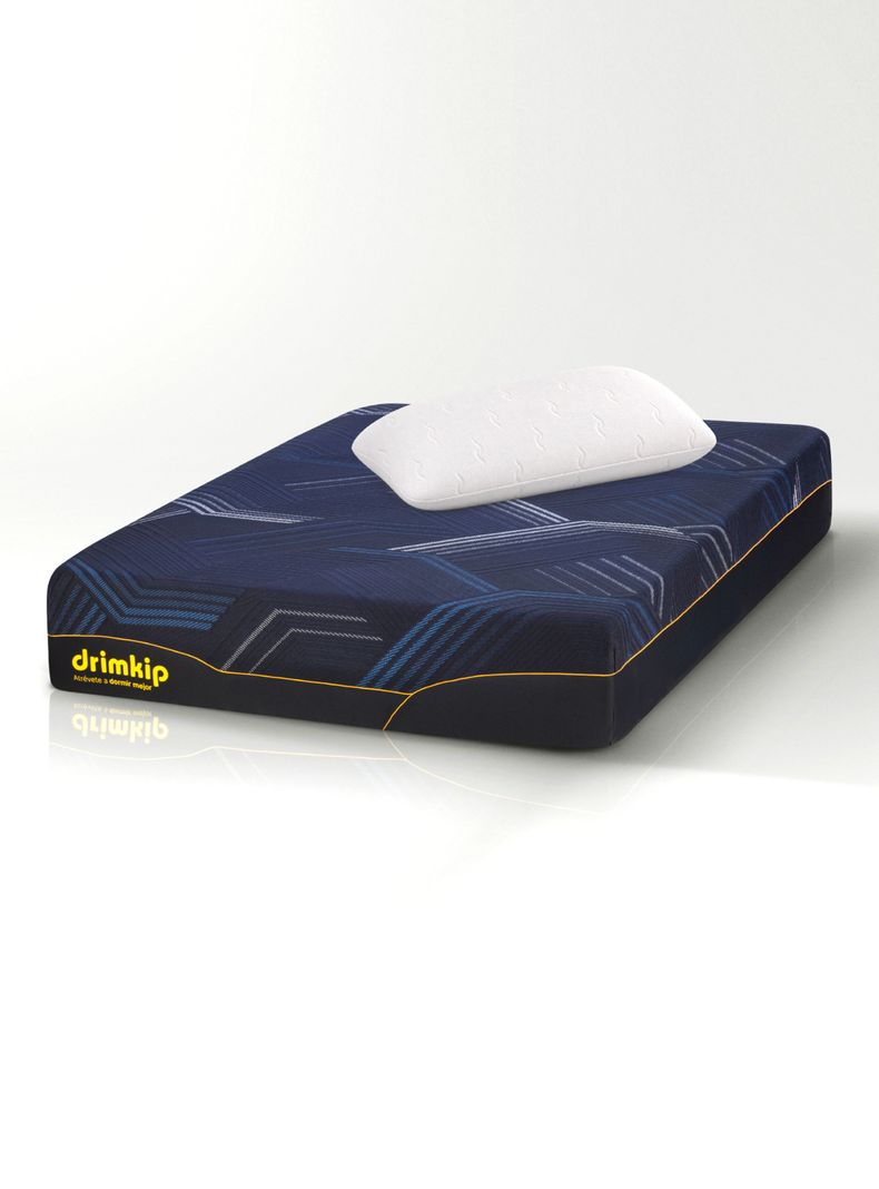 Colchón Híbrido Ultra 1.5 Plazas Plus + Almohada Viscoelástica