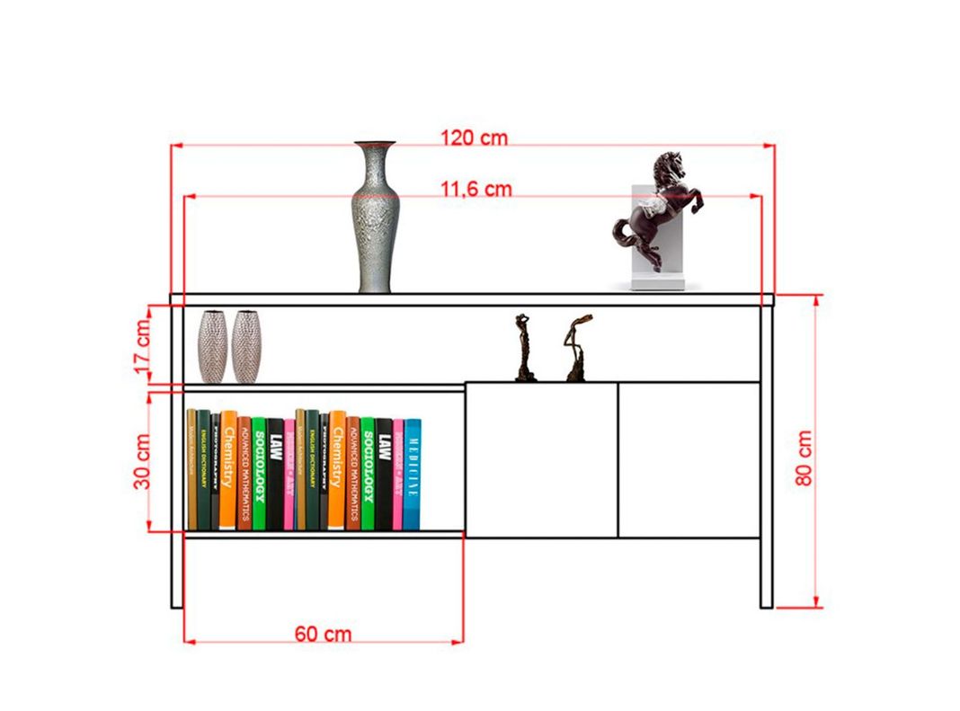 Estante 55'' + Arrimo + Mesa de Centro Classic-3