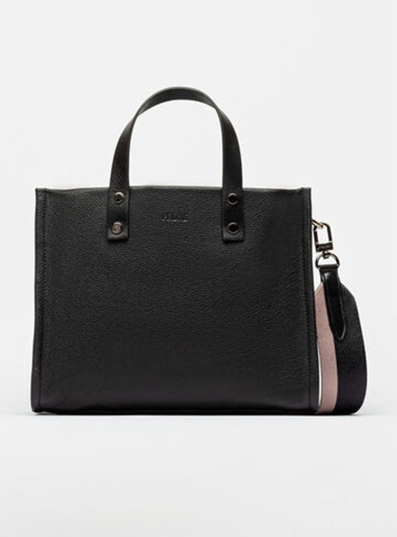 Cartera Capri Cuero Negro